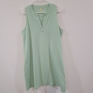 Spartina Womens Tennis Dress Size Large Green Sporty Gym Workout
